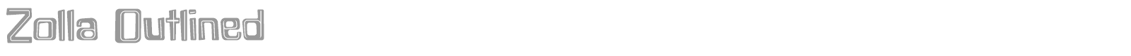 Zolla font preview